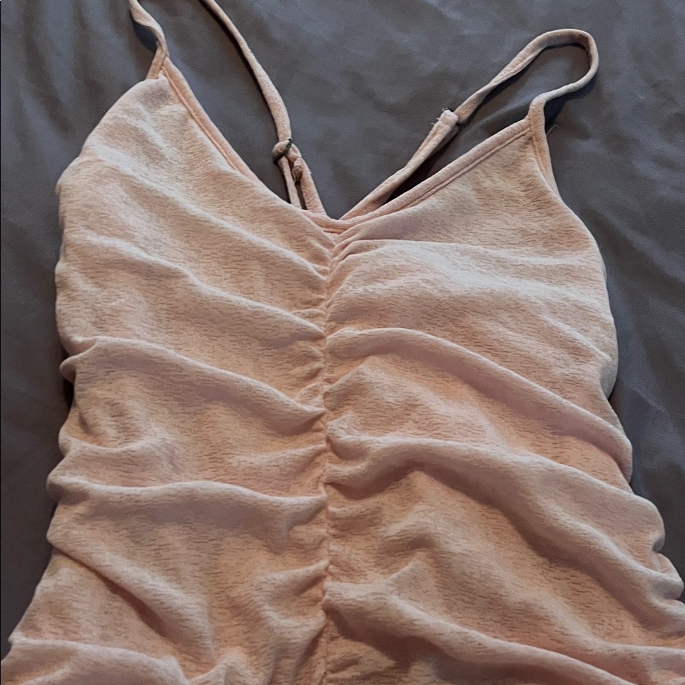Wild Fable Light Pink Ruffled Fabric - Picture 3 of 5